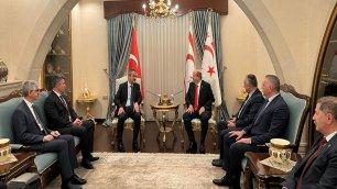 MINISTER OZER MEETS WITH PRESIDENT OF THE TURKISH REPUBLIC OF NORTHERN CYPRUS (TRNC) ERSİN TATAR