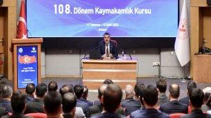 MINISTER TEKİN ADDRESSES THE DISTRICT GOVERNOR CANDIDATES OF THE 108TH TERM